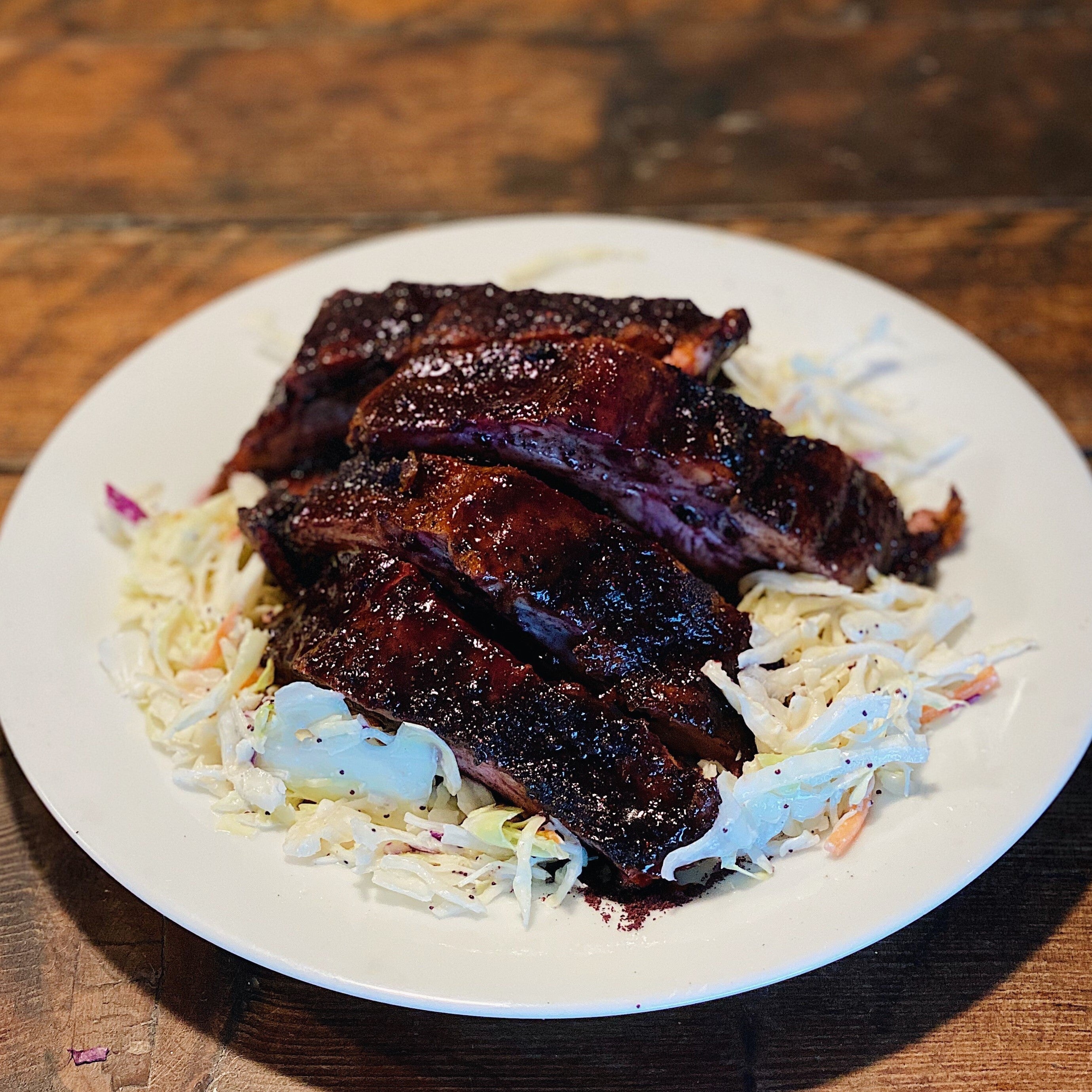 Blueberry BBQ'd Ribs